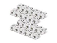 Startech - Konektor keystone - 90°, 110 punch down - CAT 6 - UTP - RJ-45 - bílá - kompatibilní s TAA (balení 24)