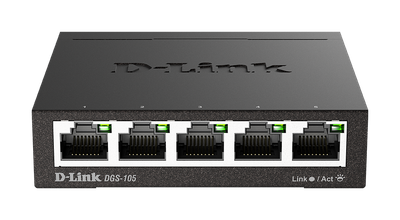 D-Link DGS-105 kovový 5-port 10/100/1000 Switch