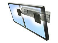 Montážní sada (2 čepy, nástěnná trasa 26", 2 zadní držáky racku) - nízký profil - pro 2 LCD displeje - šedá, černá - velikost obrazovky: až 24" - montáž na stěnu
