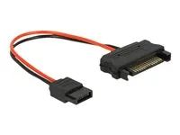 Elektrický kabel - SATA napájení (M) do Slimline SATA power (F) - 10 cm