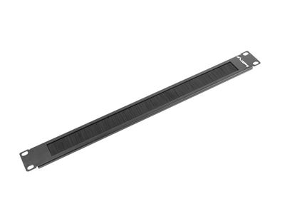 Lanberg 19" kartáčový panel 1U černý AK-1101-B