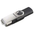 HAMA Rotate, USB Klíč, 8GB, stříbrný/černý