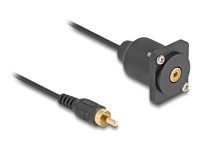 D-Type Cable RCA male to female black 20