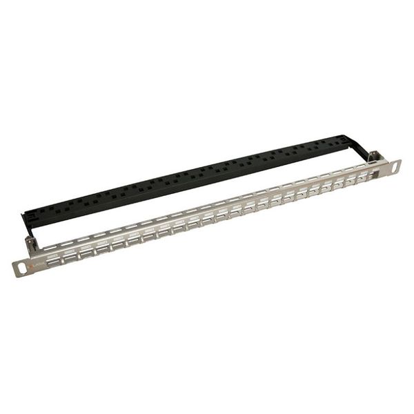 SOLARIX 19" Neosazený patch panel 24 portů 0,5U