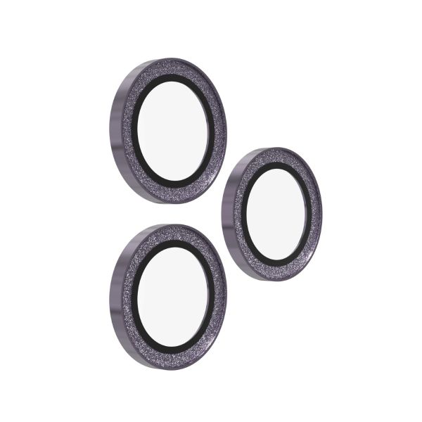 ZAGG Ochranná čočka Premium pro Apple 17 Pro/Pro Max/16 Pro/Pro Max/15 Pro/Pro Max - fialová třpytka
