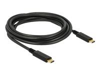 USB kabel - USB-C (M) do USB-C (M) - USB 2.0 - 5 A - 3 m - černá