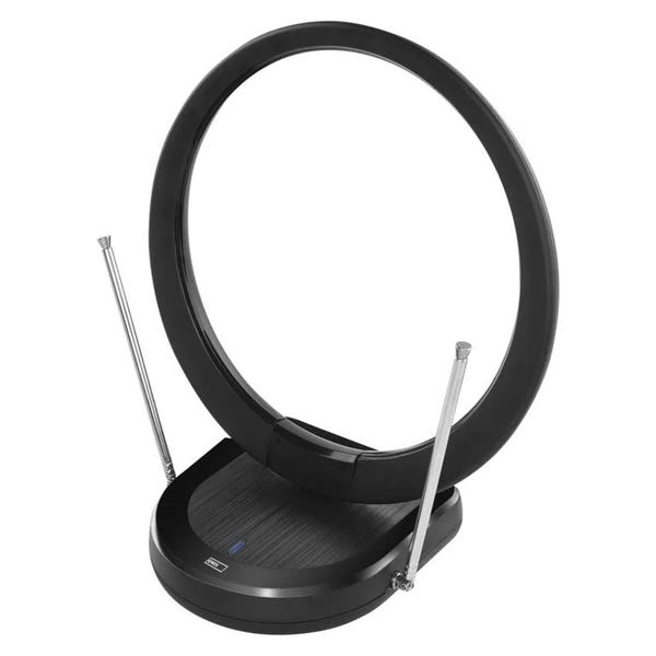 Pokojová anténa EMOS CITY RING–C500, DVB-T2, DAB, filtr LTE/4G/5G