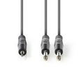 Kabel Jack 3,5mm konektor/2x Jack 6,35mm konektor 1,5m NEDIS COTH23200GY15