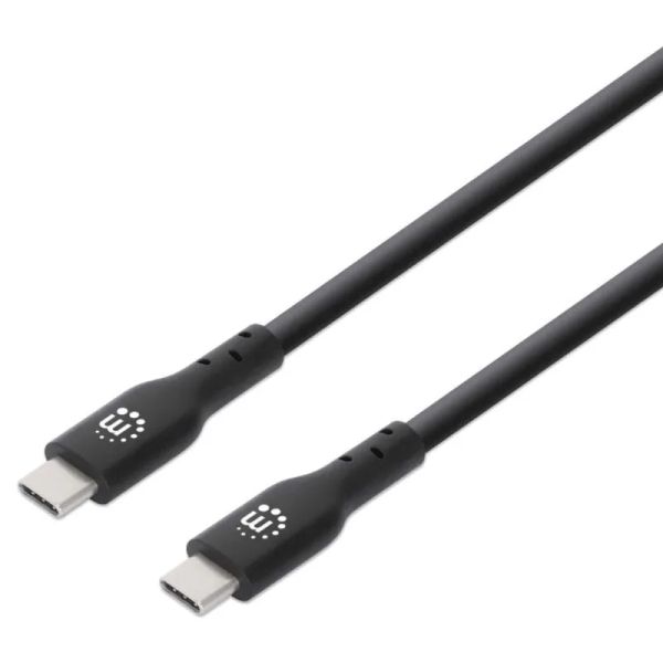 MANHATTAN Kabel, USB-C/USB-C, 0,5m, černý