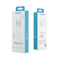Kábel Forever Vibe USB-C - USB-C 1,0 m 60W strieborný