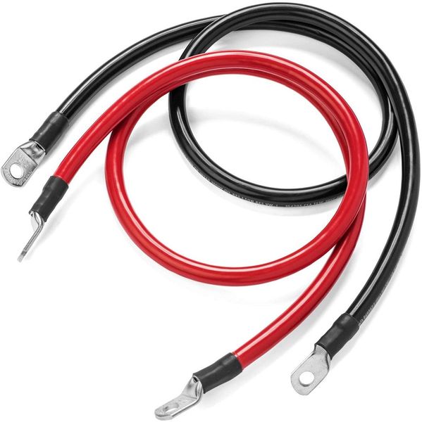 Spojovací kabely pro baterie 100 cm AWG4 (červený + černý)