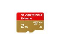 Paměťová karta flash (adaptér microSDHC - SD zahrnuto) - 2 TB - A2 / Video Class V30 / UHS-I U3 - microSDXC UHS-I