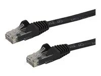 Startech 10m CAT6 Ethernet Cable, 10 Gigabit Snagless RJ45 650MHz 100W PoE Patch Cord, CAT 6 10GbE UTP Network Cable w/Strain Relief, Black, Wiring is UL Certified/TIA - Category 6 - 24AWG (N6PATC10MBK) - Patch kabel - RJ-45 (M) do RJ-45 (M) - 10 m - UTP - CAT 6 - lisovaný, provedení bez hrbolku - cerná