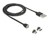 Sada kabelů USB-C - USB 2.0 - 2.4 A - 1.1 m - černá