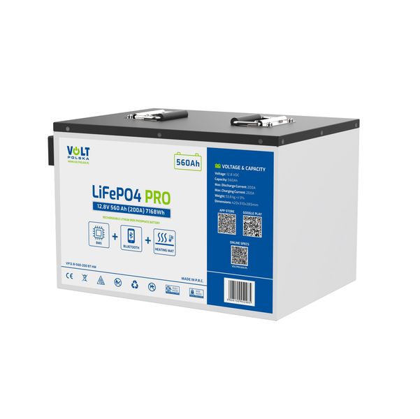 Baterie LiFePO4 12,8 V 560 Ah VOLT