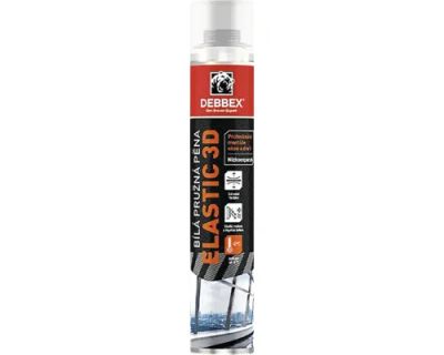 Montážní pěna PUR Debbex 3D pružná pistole 750 ml