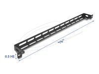 Delock 19  0.5U L-shaped panel 50 mm wit