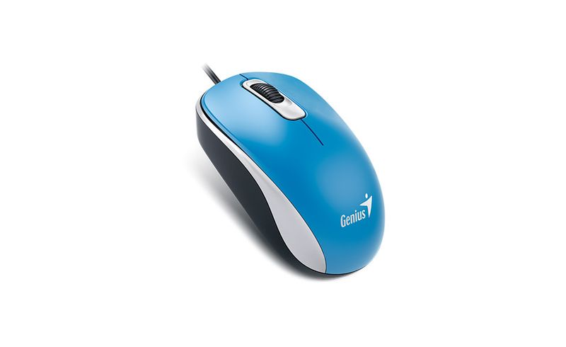 GENIUS DX-110/Kancelářská/Optická/1 000 DPI/Drátová USB/Modrá