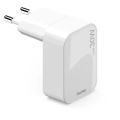 HAMA GaN, rychlonabíječka, 1x USB-C PD/QC, 30W, bílá