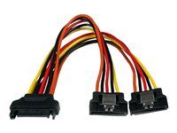 M/F - 6 inch Serial ATA Power Cable Splitter - SATA Power Y Cable Adapter - Separátor k napájení - SATA napájení (M) do SATA napájení (F) - 15.24 cm - opatřený západkou - pro P/N: HSB13SATSASB, HSB1SATSASBA, HSB1SATSASVA, HSB225S3R, HSB43SATSASB, SATSASBP425