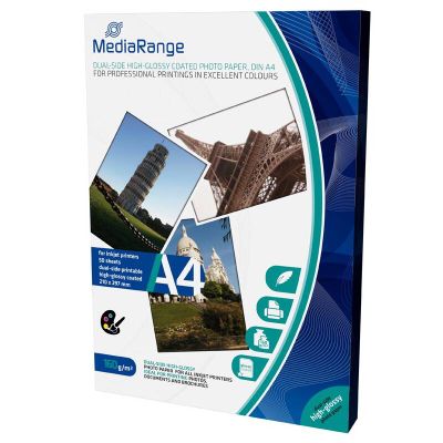 MEDIARANGE Fotopapír, lesklý, 160 g/m2, A4, 50 ks