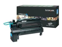 Azurová - originální - kazeta s barvivem LCCP, LRP - pro Lexmark C792, X792