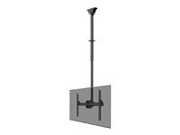 Montážní sada (stropní montáž) - plný pohyb - pro plochý panel - ocel - černá - velikost obrazovky: 37"-70"
