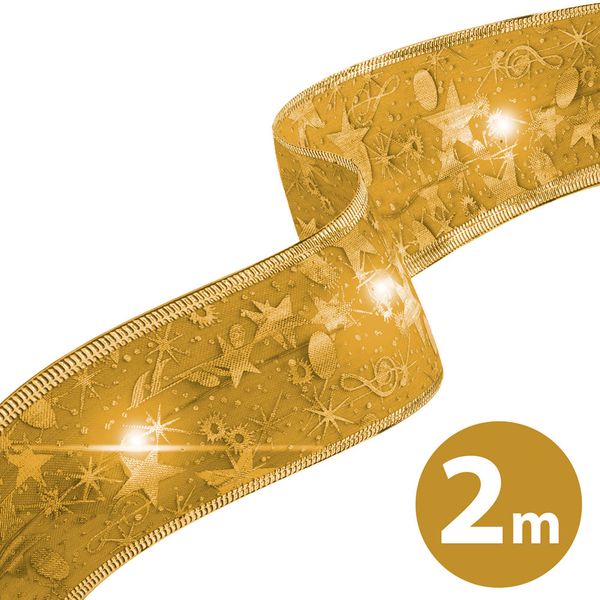 Stuha vánoční LED FAMILY 58933B 2m