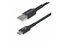 StarTech 3ft (1m) USB-A to USB-C Charging Cable, Charger Cord, M/M - USB kabel - USB (M) do USB-C (M) - USB 2.0 - 3 A - 1 m - neobsahuje halogen, pasivní, nabíjení a synchronizace, USB Fast Charge (15W) - cerná
