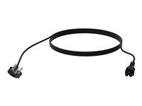 Elektrický kabel - BS 1363 do IEC 60320 C5 clover - 250 V - 13 A - 3 m - licna - černá - Velká Británie