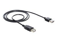Prodlužovací šňůra USB - USB (F) do USB (M) - USB 2.0 - 2 m - černá