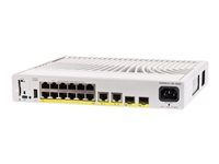 Network Advantage - přepínač - kompaktní - L3 - řízený - 12 x 10/100/1000 (PoE+) + 2 x 1000Base-T + 2 x 10 Gigabit SFP+ (uplink) - Lze montovat do rozvaděče - PoE+ (240 W) - repasováno