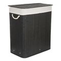 Koš na prádlo G21 Bambus 105l Black