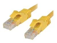 Patch kabel - RJ-45 (M) do RJ-45 (M) - 10 m - UTP - CAT 6 - lisovaný, provedení bez hrbolků, licna - žlutá