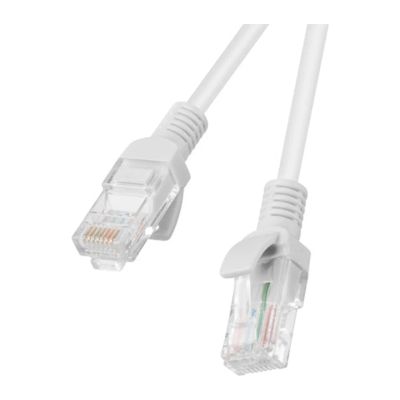 Patchcord CAT.5E utp 0,5m sivý fluke pass lanberg