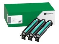 3-balení - azurová, purpurová, žlutá - sada fotokonduktoru LCCP - pro Lexmark CX930dse, CX931dse