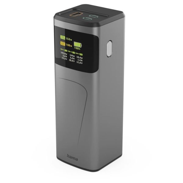 HAMA High Power, Powerbanka, 24000 mAh, USB-C/A 15 W