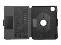 Targus Versavu - Klávesnice a pouzdro - s trackpad - podsvícená - bezdrátový - Bluetooth 5.0 - QWERTY - severské jazyky - černá