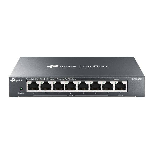 TP-Link RP108GE, 8-Port Gbt Reverzní PoE switch