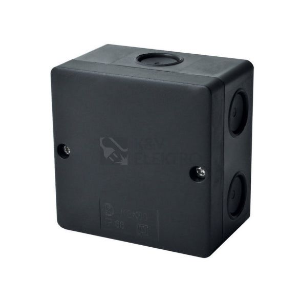 Krabice na povrch KOPOS KSK 80_FA 81x81x34mm krytí IP66 černá