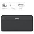 HAMA Pocket 20, Powerbanka, 20000 mAh, USB-C/2x A