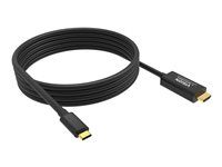 VISION - Kabel adaptéru - USB-C s piny (male) do HDMI s piny (male) - 2 m - cerná - podpora 8K UHD (7680 x 4320)
