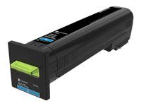 Extra vysoká výtěžnost - azurová - originální - kazeta s barvivem LCCP - pro Lexmark CS820de, CS820dte, CS820dtfe