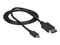 USB-C Male to DP Male (CDP2DPMM1MB) - Kabel DisplayPort - USB-C (M) do DisplayPort (M) - Displayport 1.2/Thunderbolt 3 - 1 m - podpora 4K60 Hz (3840 x 2160) - černá - pro P/N: TB33A1C, TB3DK2DPM2, TB3DKDPMAW, TB3DKDPMAWUE, TB3DOCK2DPPD, TB3DOCK2DPPU