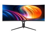 LED monitor - hraní her - zakřivená - 49" - 5120 x 1440 @ 120 Hz - VA - 400 cd/m² - 3000:1 - 1 ms - HDMI, DisplayPort, USB-C - reproduktory - černá
