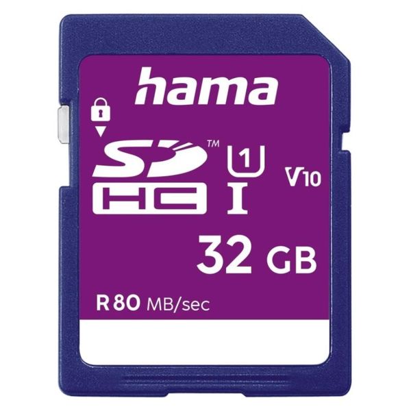 HAMA SDHC karta, 32 GB, 80 MB/s, UHS-1, V10