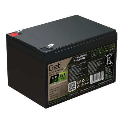 Baterie LiFePO4 12,8 V 12 Ah GETI GBL-12-12