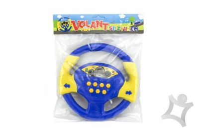 Dětský volant na baterie modrý 20 cm