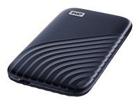 SSD - šifrovaný - 1 TB - externí (přenosný) - USB 3.2 Gen 2 (USB-C konektor) - AES 256 bitů - půlnoční modř