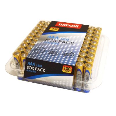 Alkalické baterie AAA (R03) MAXELL 100 ks/krabička